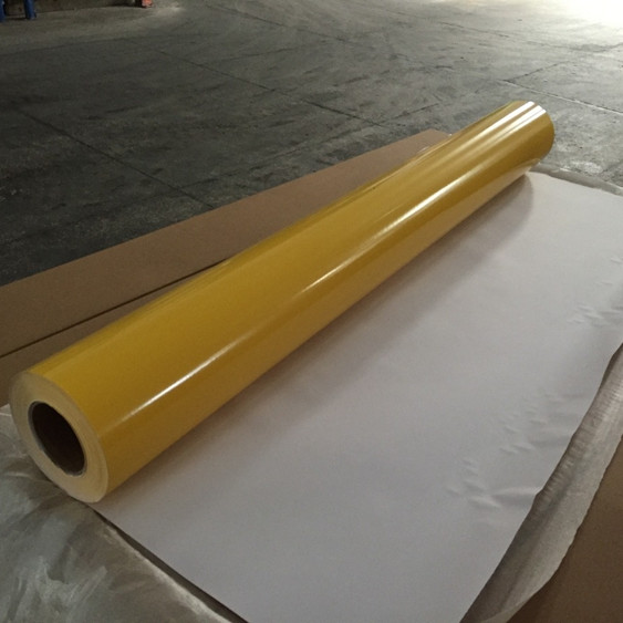 3M Yellow Adhesive Vinyl Film 0.61/1.22*50m Plastic Material With Glossy Surface